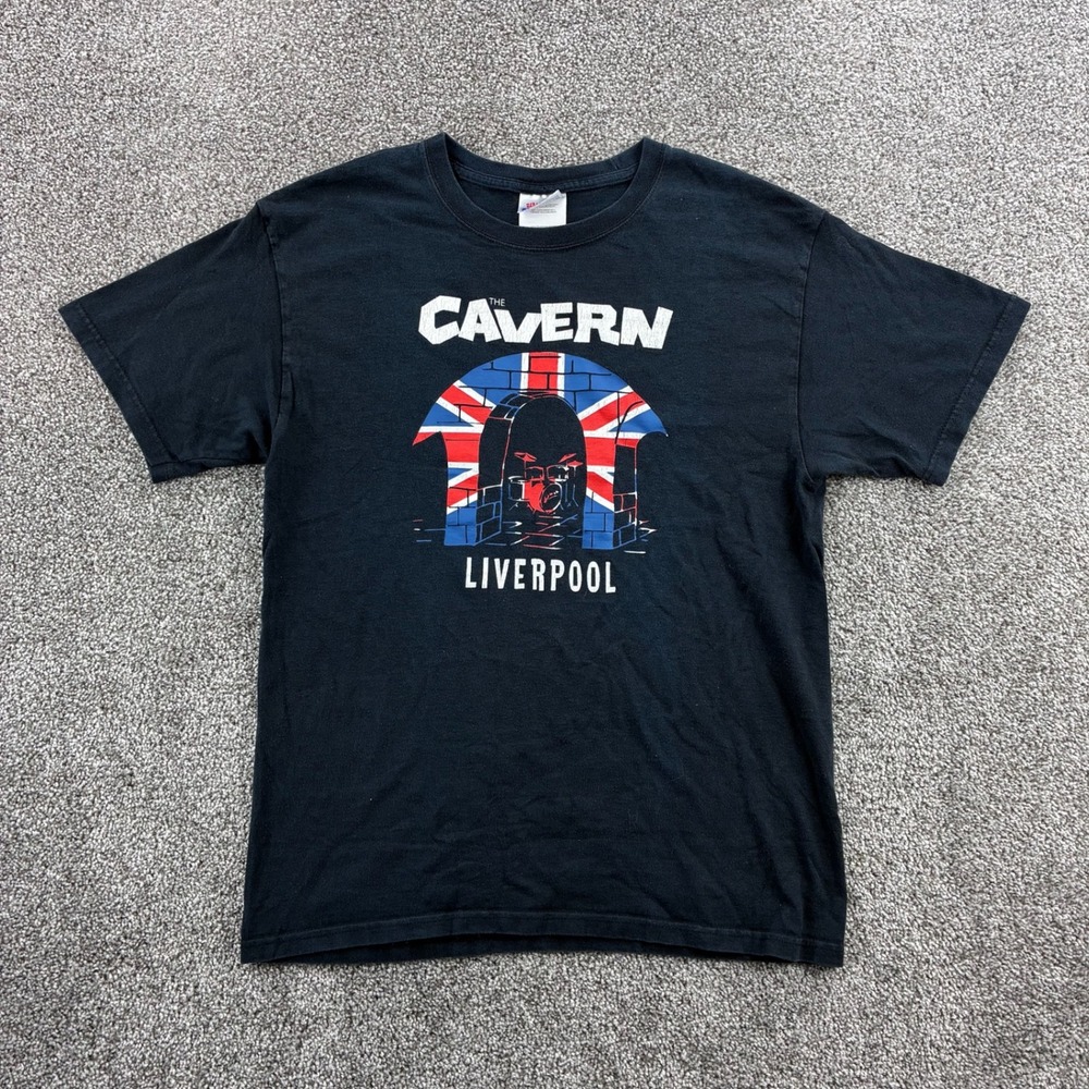 The Cavern Liverpool Shirt Mens M Black Music‎ Venue Bar Pub Music Rock Show
